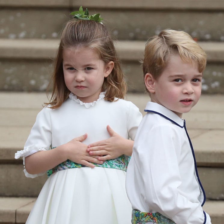 George and Charlotte lead cutest bridesmaids and pageboys